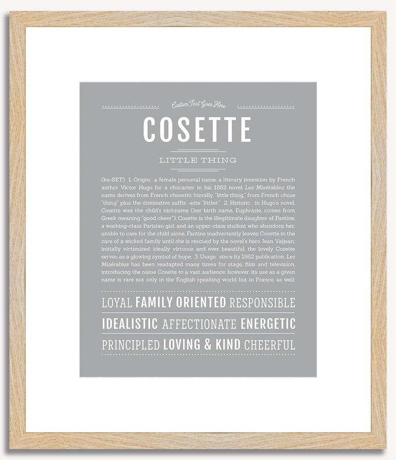 Cosette | Name Art Print