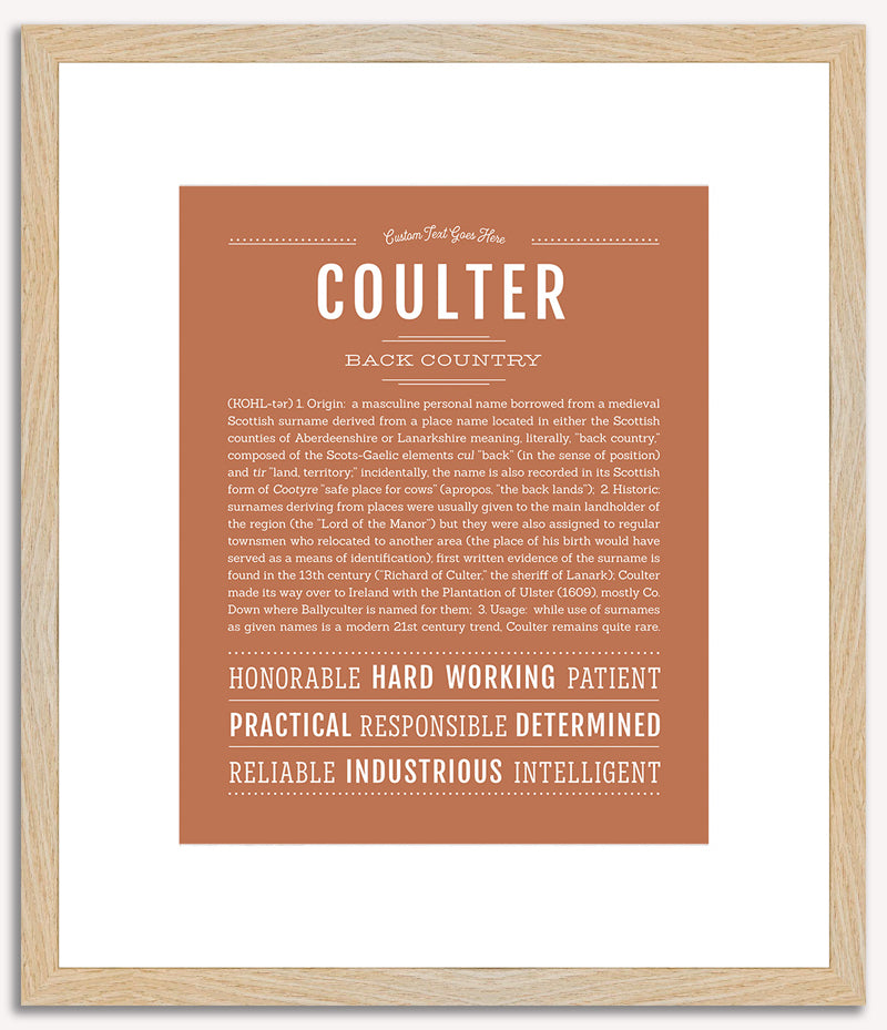 Coulter | Name Art Print