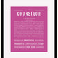 Frame Options | Dark Pink | Black Frame, Matted