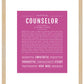 Frame Options | Dark Pink | Maple Frame, Matted