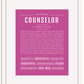 Frame Options | Dark Pink | White Frame, Matted