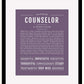 Frame Options | Deep Purple | Black Frame, Matted