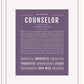 Frame Options | Deep Purple | White Frame, Matted