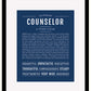 Frame Options | Midnight Blue | Black Frame, Matted