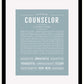 Frame Options | Powder Blue | Black Frame, Matted