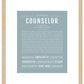 Frame Options | Powder Blue | Maple Frame, Matted