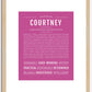 Courtney | Name Art Print