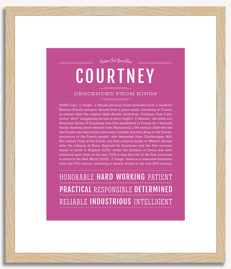 Courtney | Name Art Print