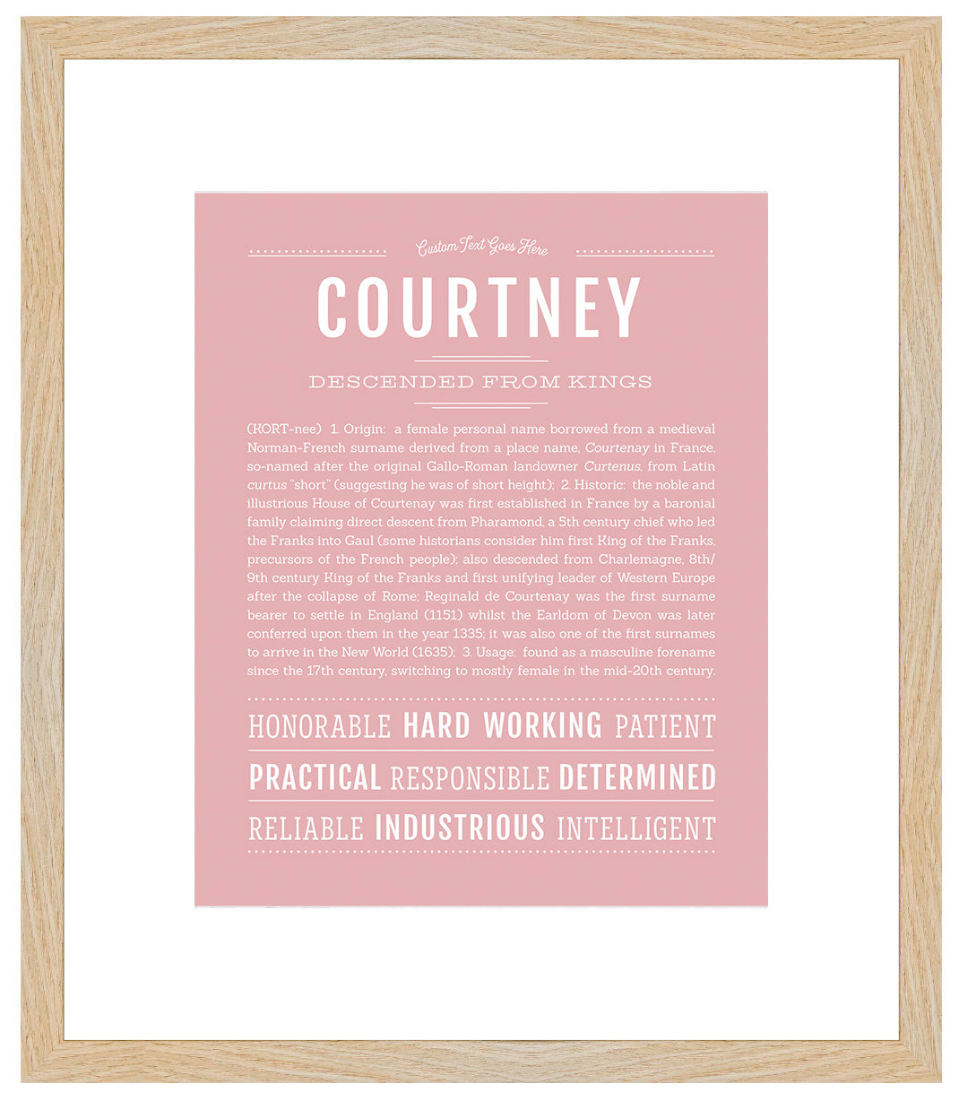 Courtney | Name Art Print