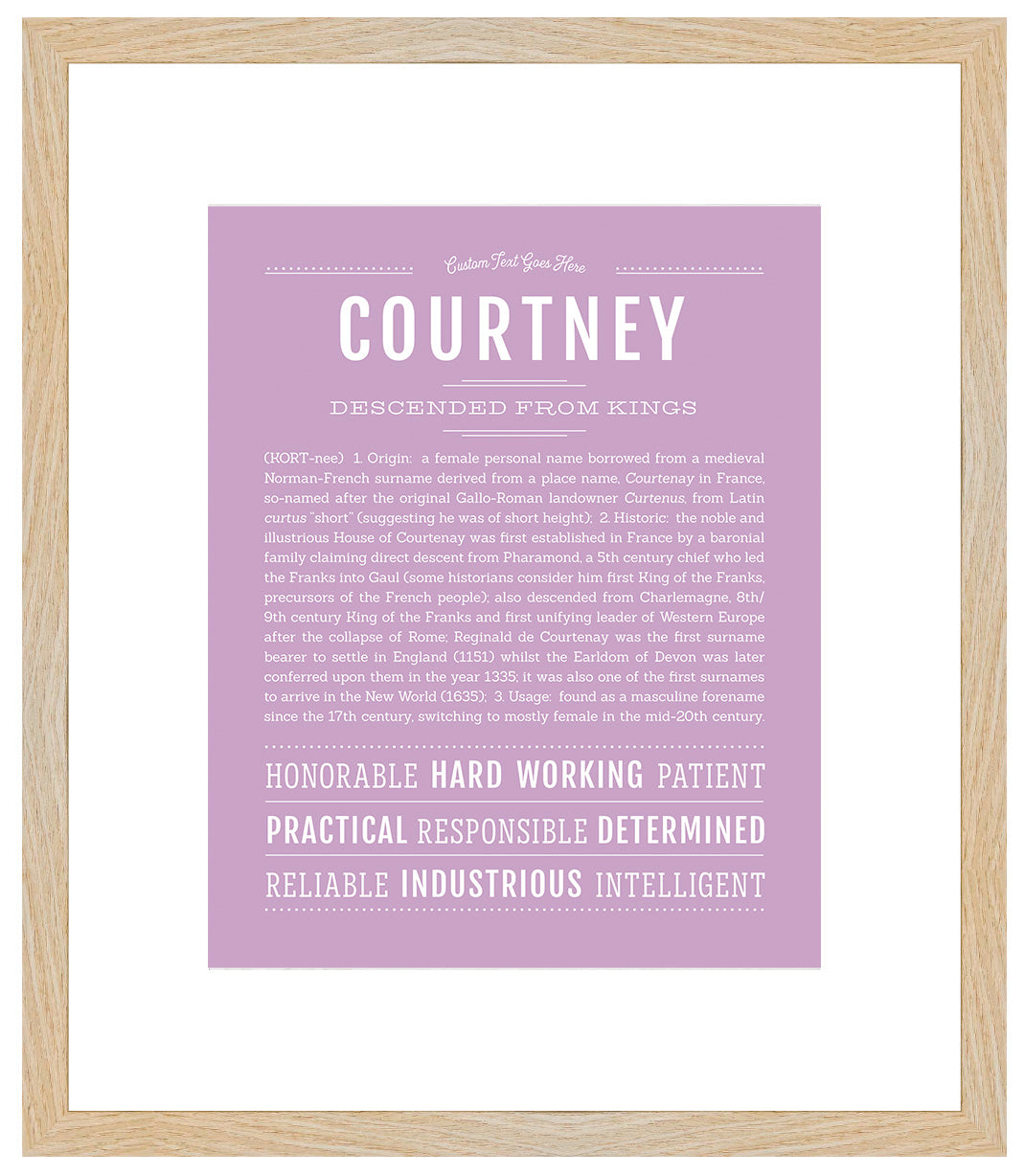 Courtney | Name Art Print