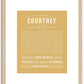 Courtney | Name Art Print