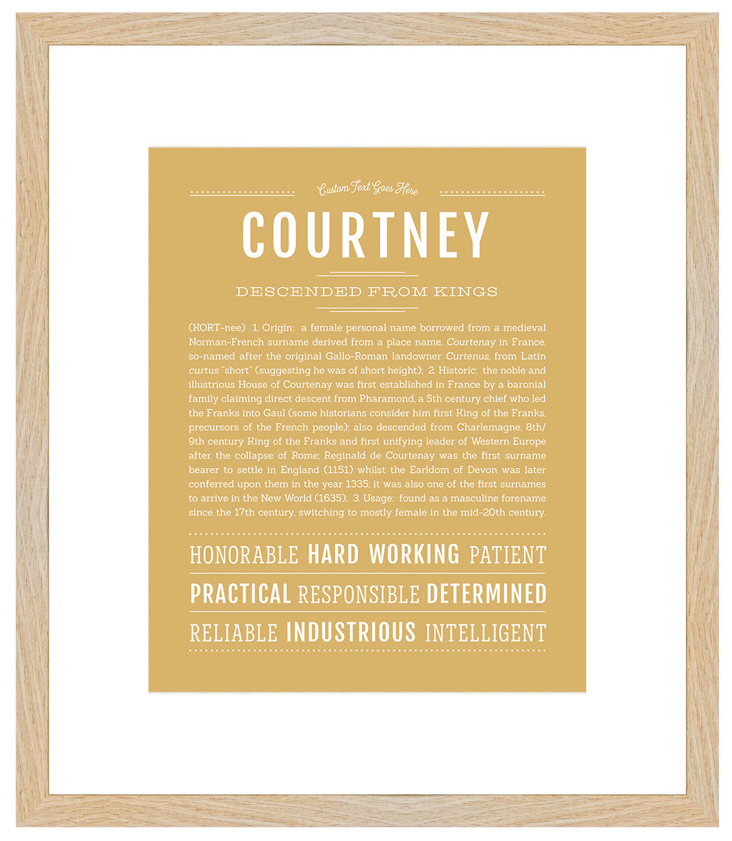 Courtney | Name Art Print