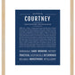 Courtney | Name Art Print