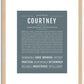 Courtney | Name Art Print