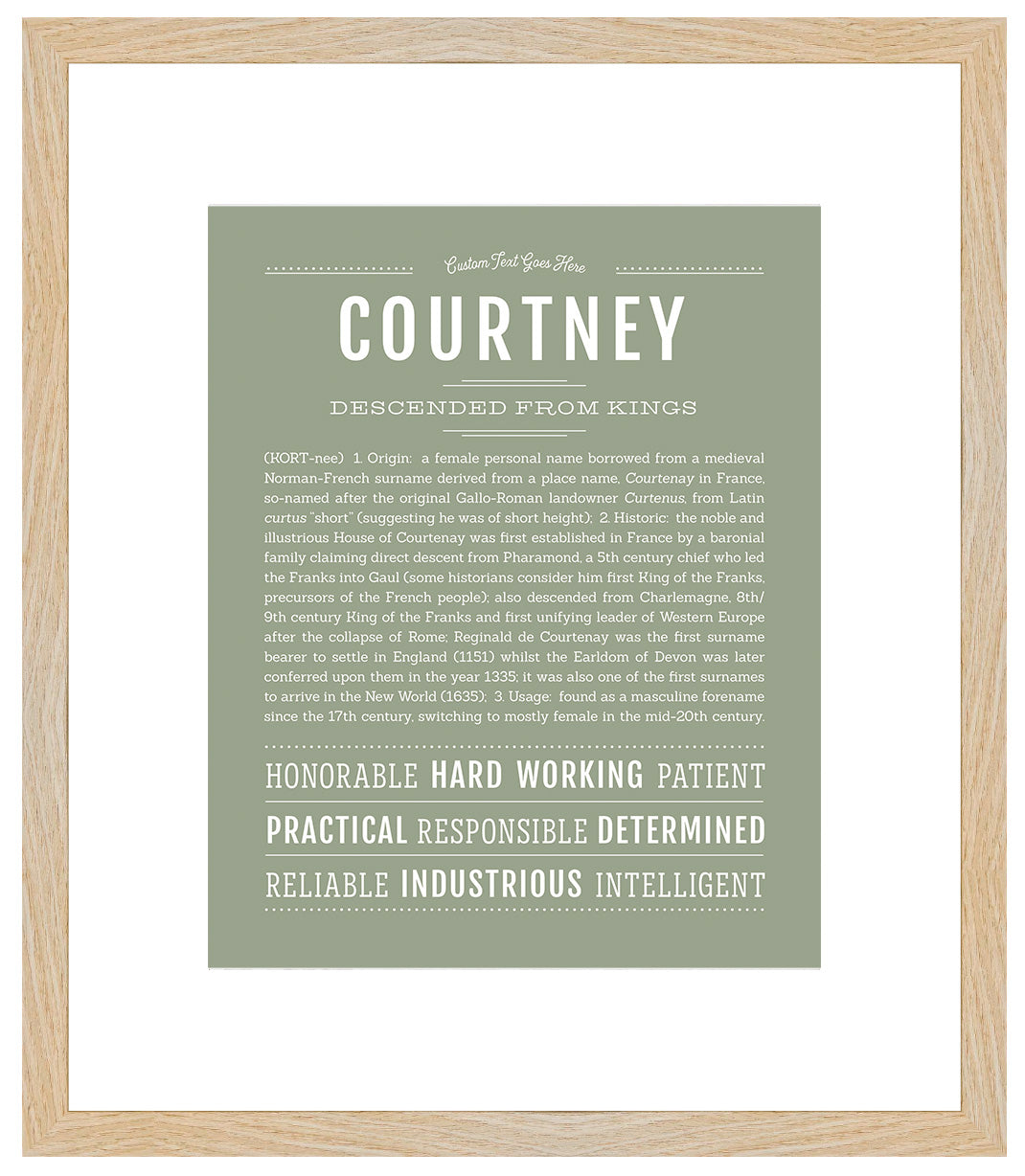 Courtney | Name Art Print