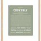 Courtney | Name Art Print