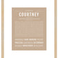 Courtney | Name Art Print