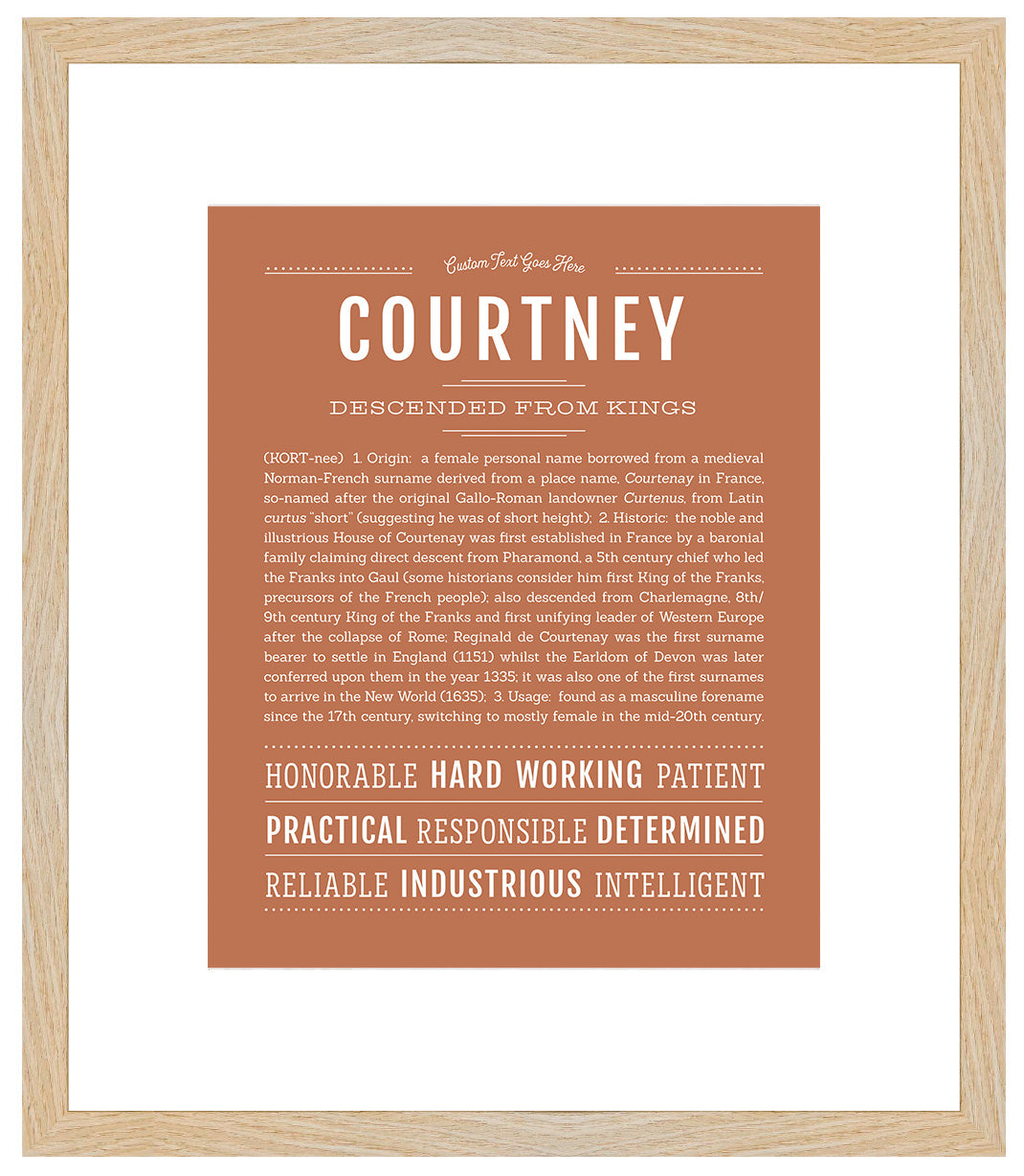 Courtney | Name Art Print