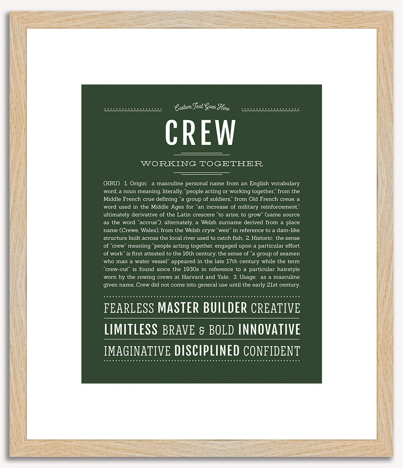 Crew | Name Art Print