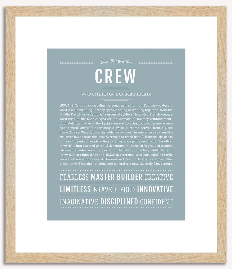 Crew | Name Art Print