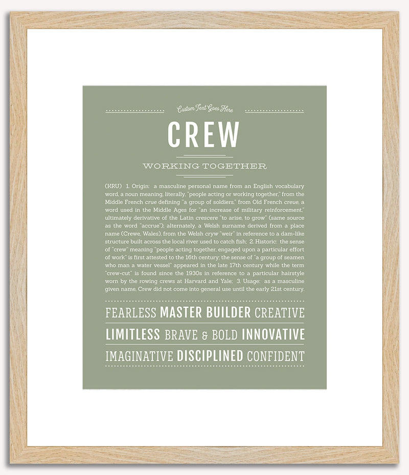 Crew | Name Art Print