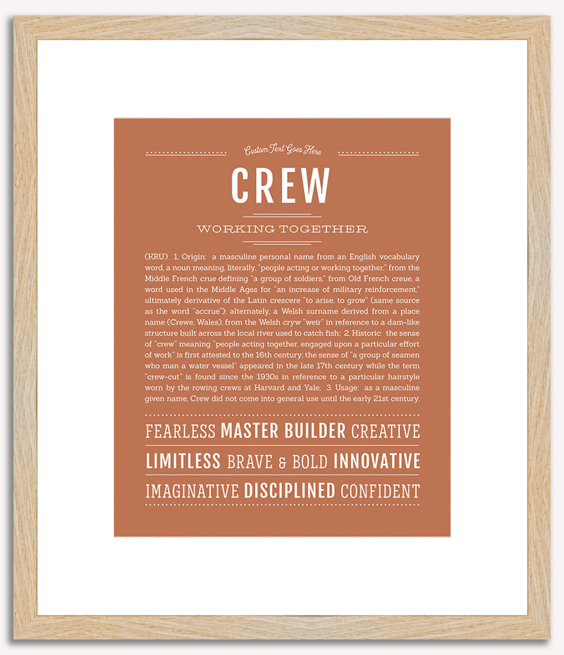 Crew | Name Art Print