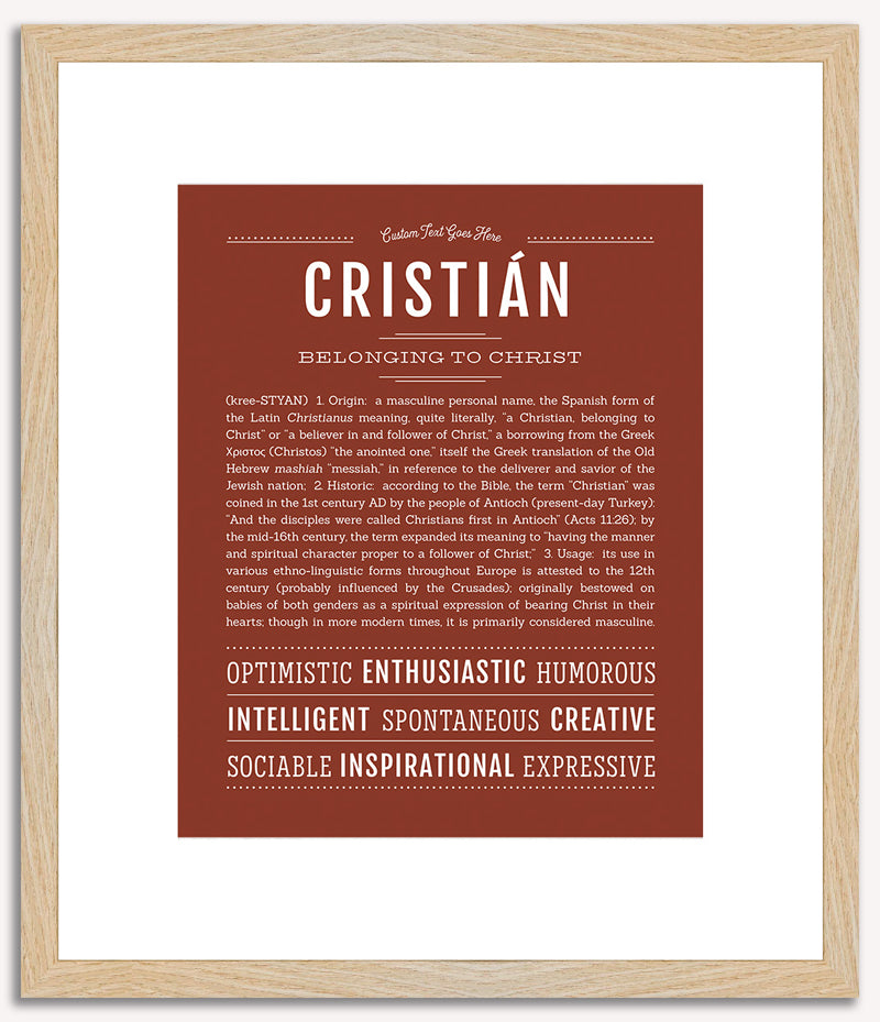 Cristian | Name Art Print