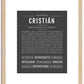 Cristian | Name Art Print