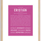 Cristian | Name Art Print