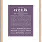 Cristian | Name Art Print