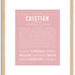 Cristian | Name Art Print