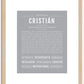 Cristian | Name Art Print