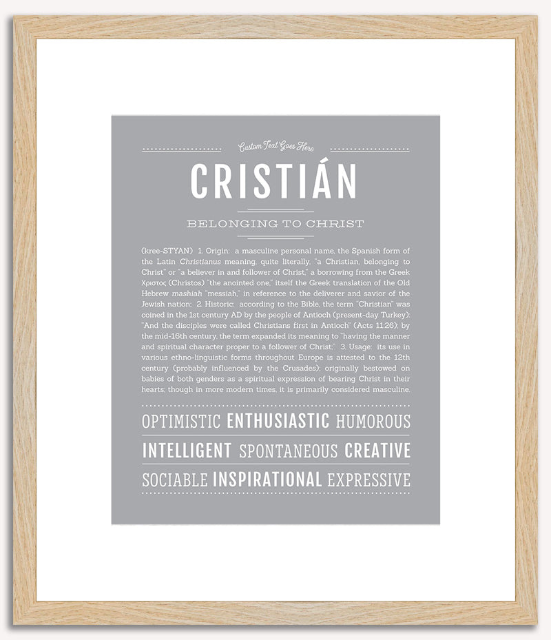 Cristian | Name Art Print