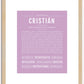 Cristian | Name Art Print