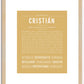 Cristian | Name Art Print