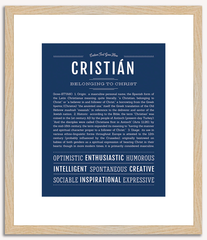 Cristian | Name Art Print