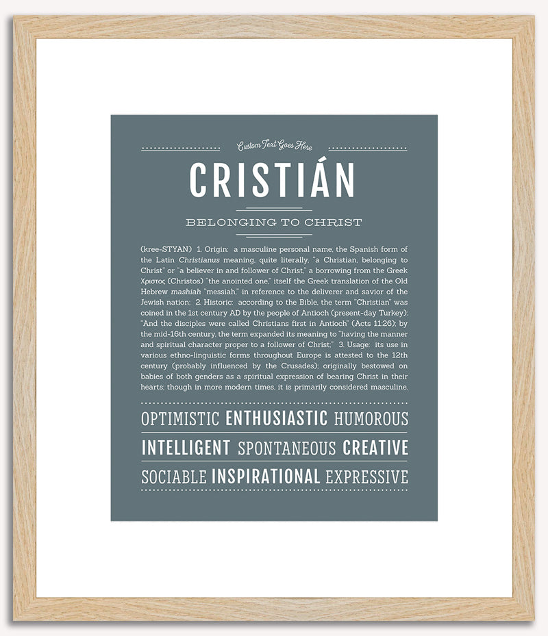 Cristian | Name Art Print