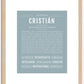 Cristian | Name Art Print