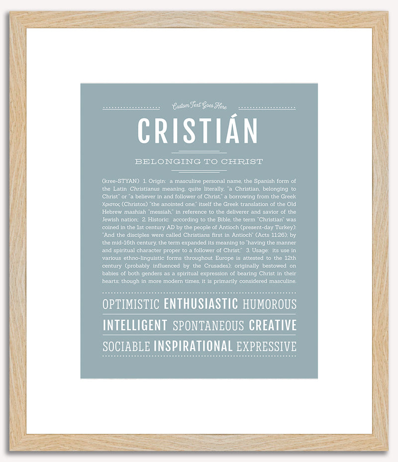 Cristian | Name Art Print