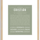 Cristian | Name Art Print