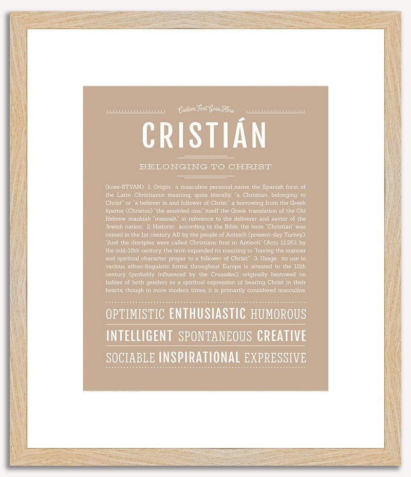 Cristian | Name Art Print