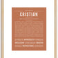 Cristian | Name Art Print