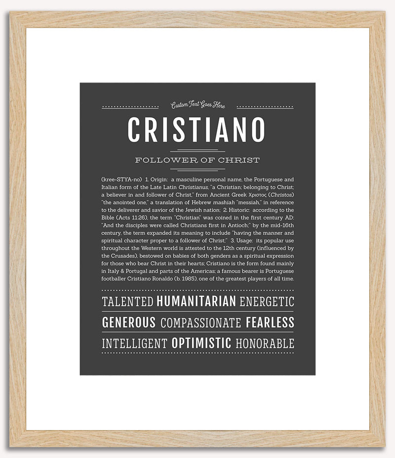 Cristiano | Name Art Print