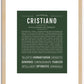 Cristiano | Name Art Print