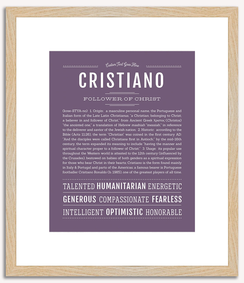 Cristiano | Name Art Print