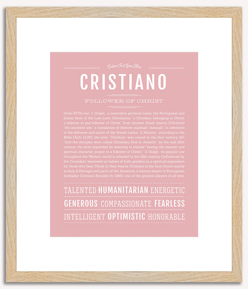 Cristiano | Name Art Print