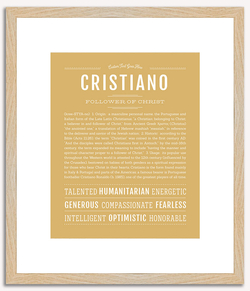 Cristiano | Name Art Print