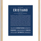 Cristiano | Name Art Print