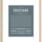 Cristiano | Name Art Print