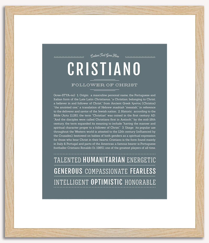 Cristiano | Name Art Print